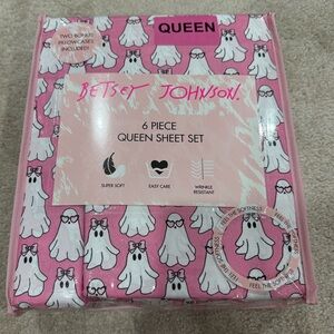 Betsey Johnson Halloween Sheets / Betsey Johnson Ghost Sheets / Pink Sheets